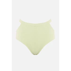 Trendyol Green Textured High Waist Bikini Bottom