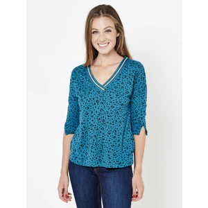 Blue Patterned T-Shirt CAMAIEU - Women