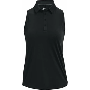 Under Armour Zinger Womens Sleeveless Polo Black/Metallic Silver L