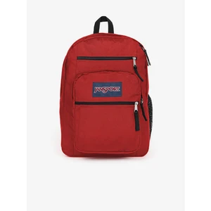 Ruksak Jansport červená farba, veľký, s nášivkou