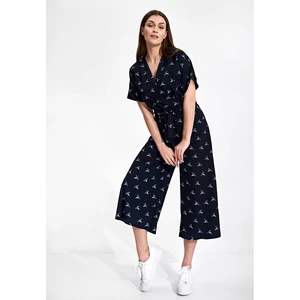 Figl Woman's Jumpsuit M863 Navy Blue