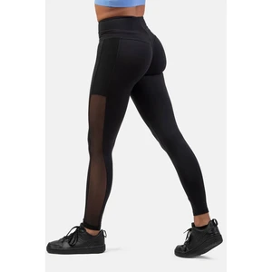 NEBBIA Black "Breathe" leggings with mesh