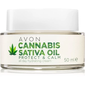 Avon Cannabis Sativa Oil hydratačný krém s konopným olejom 50 ml