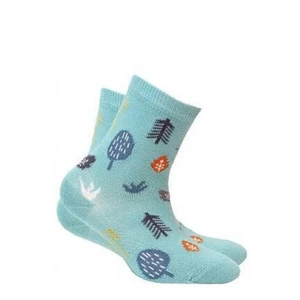 Gatta G34.01N Cottoline girls' socks patterned 27-32 turquoise 290