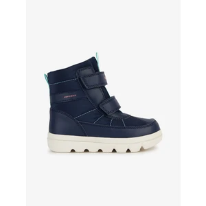 Dark blue boys' ankle snow boots Geox Willaboom - Boys