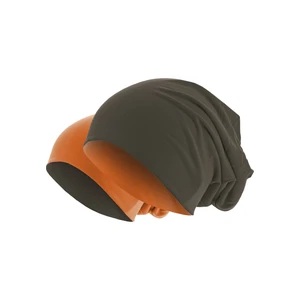 Jersey Beanie Double-Sided Chocolate/Orange