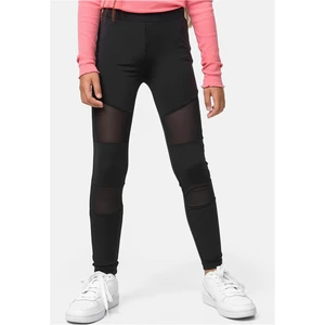 Girls' Tech Mesh Leggings Black