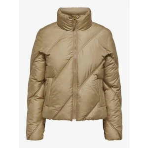 Beige women's quilted winter jacket JDY Verona - Women