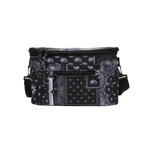 Bandana Patchwork Print Cooler Bag Black/white