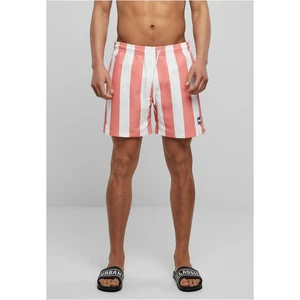 Patterned swim shorts palepinkbarstripe