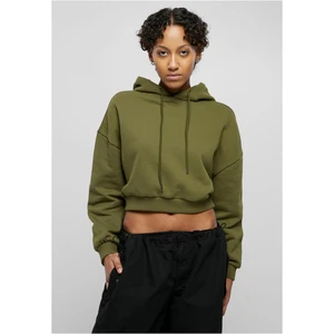 Dámy Cropped Heavy Hoody summerolive