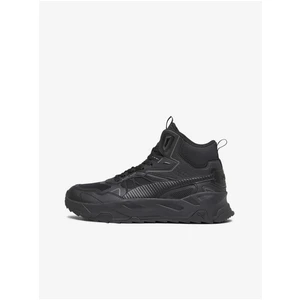 Puma Trinity Black Men's Suede Ankle Sneakers - Men's