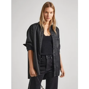 Black Women's Denim Oversize Shirt Pepe Jeans - Women