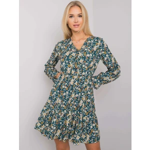 OH BELLA Green floral dress