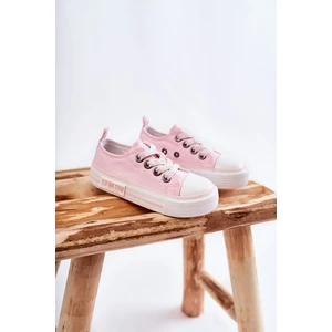 Kids fabric sneakers BIG STAR KK374072 Pink