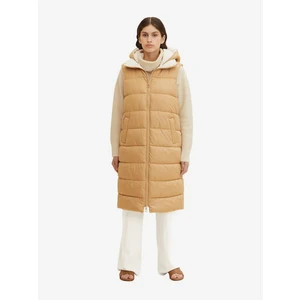 Beige Women's Quilted Vest Tom Tailor - Women