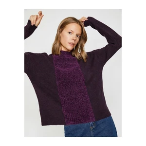 Koton Sweater - Purple - Relaxed fit