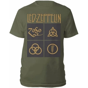 Led Zeppelin T-Shirt Symbols & Squares Grün L