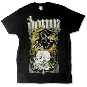 Down T-shirt Swamp Skull Graphisme-Noir S