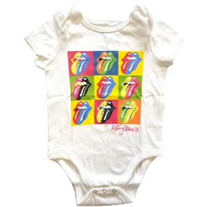 The Rolling Stones Ing The Rolling Stones Two-Tone Tongues Fehér 6 - 9 Months