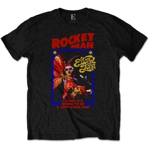 Elton John T-shirt Rocketman Feather Suit Noir L