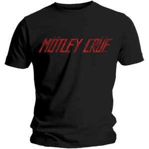 Motley Crue T-Shirt Distressed Logo Schwarz 2XL