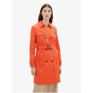 Orange Ladies Trench Coat Tom Tailor - Women