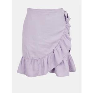 Purple wrap skirt with ruffle ONLY Olivia - Women