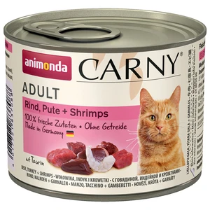 ANIMONDA cat konzerva CARNY hovädzie/morka/krevety - 200g