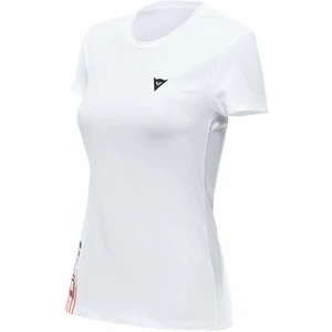 Dainese T-Shirt Logo Lady White/Black L Camiseta de manga corta