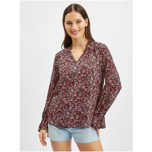 Orsay Burgundy Women's Floral Blouse - Women