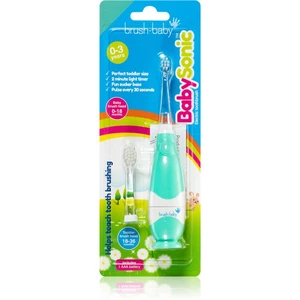 Brush Baby BabySonic elektrický zubní kartáček pro děti 0 – 36 měsíců Teal 1 ks