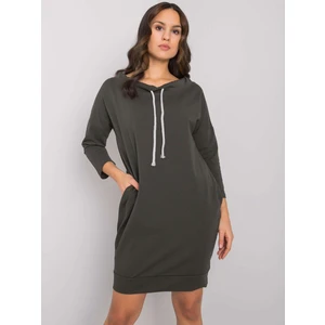 Dark khaki dress made of Paulie cotton