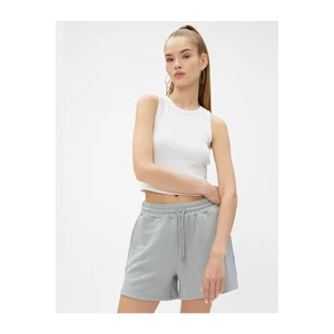 Koton Shorts - Grau - Normal Waist