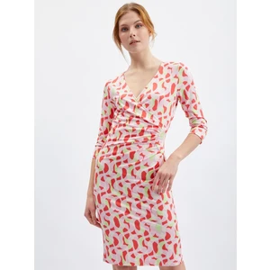 Orsay Pink Ladies Patterned Dress - Women