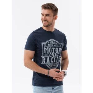 Ombre Men's printed cotton t-shirt