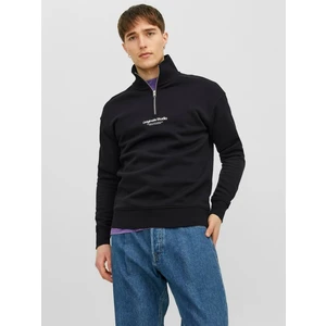 Black Mens Sweatshirt Jack & Jones Vester - Men