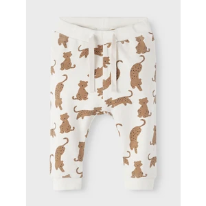 Cream kids patterned sweatpants name it Leo - Boys