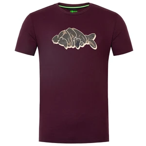 Korda tričko outline tee burgundy - s