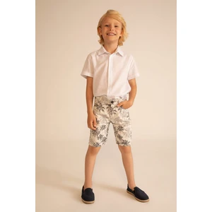 DEFACTO Boy Regular Fit Gabardine Bermuda