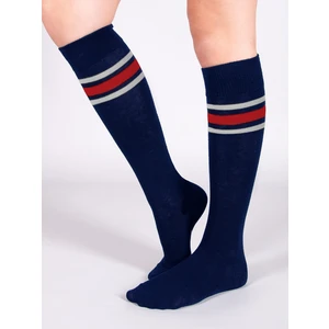 Yoclub Kids's Girl's Cotton Knee-high Socks SKA-0048G-AA00-003 Navy Blue