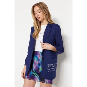 Trendyol Blazer - Dark blue - Oversize