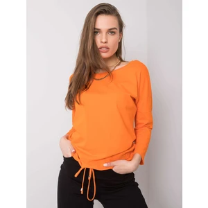 Cotton orange blouse for women