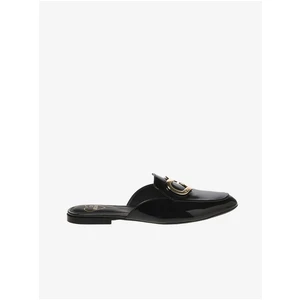 Black Women's Leather Slippers Love Moschino - Women