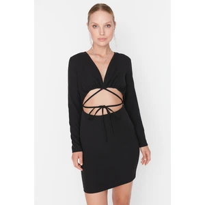 Trendyol Black Decollete Detailed Dress