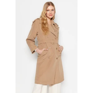 Trendyol Trench Coat - Brown - Basic