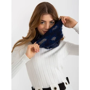 Women's scarf with pattern - blue