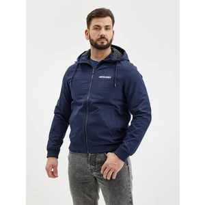 Jack&Jones Pánska bunda JJERUSH 12200208 Navy Blazer Solid XXL