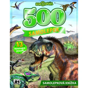 Jiri Models Samolepková knižka 500 dielikov Dinosaury