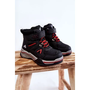 Children's shoes Trappers heated by wool Black Marco